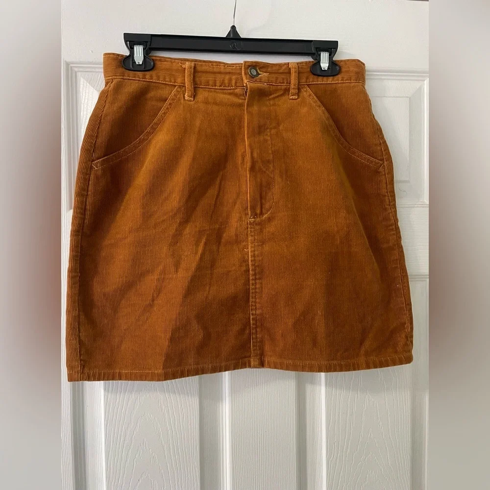 Guess Women's Brown Corduroy Mini Skirt